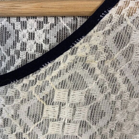 Umgee Lace Bell Sleeve Boho Blue Mini Dress Women's Small - Picture 10 of 12